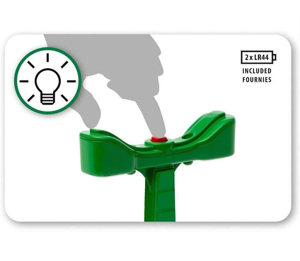 Eclairage ferroviaire vert
