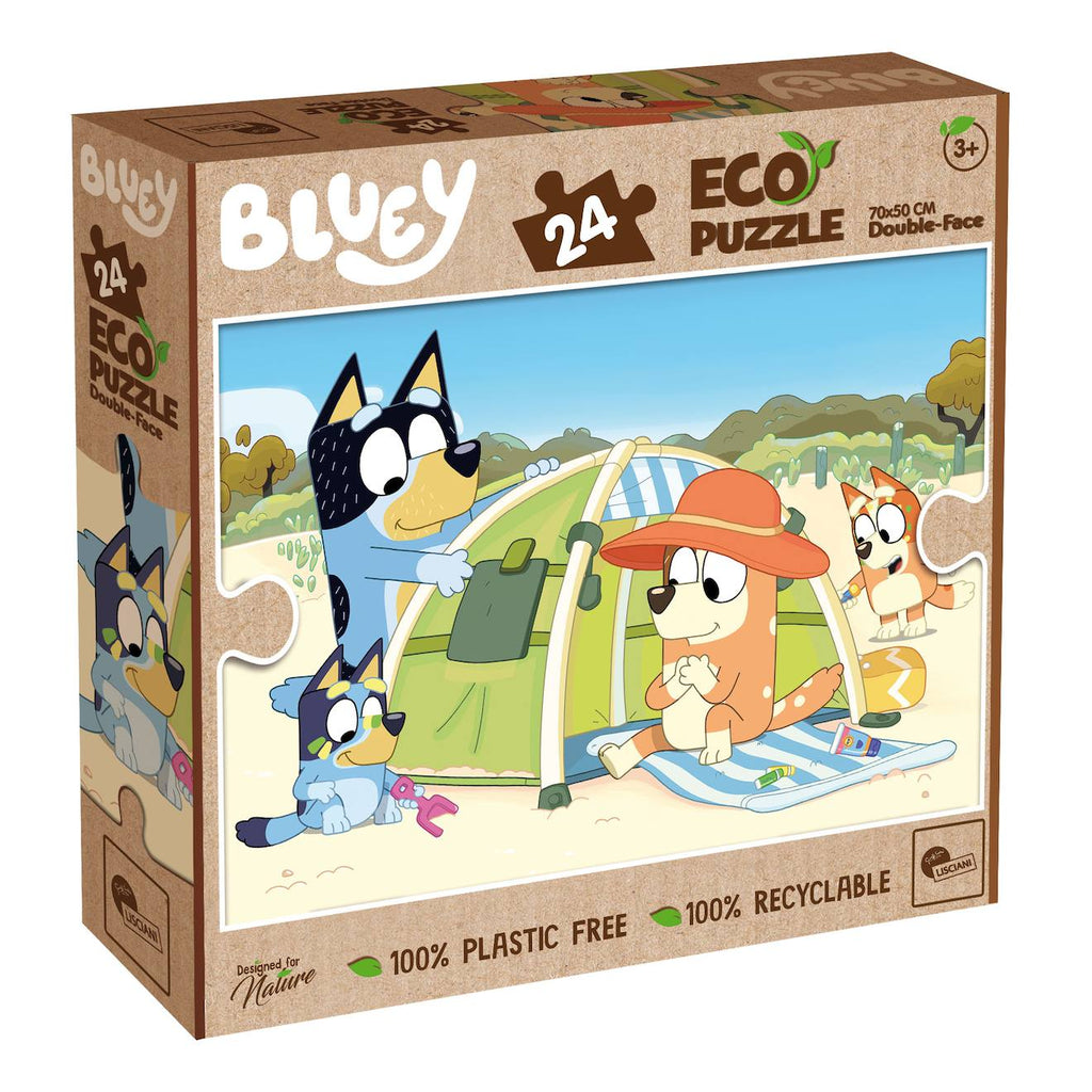Eco-puzzle 24 pièces double face bing multicolore