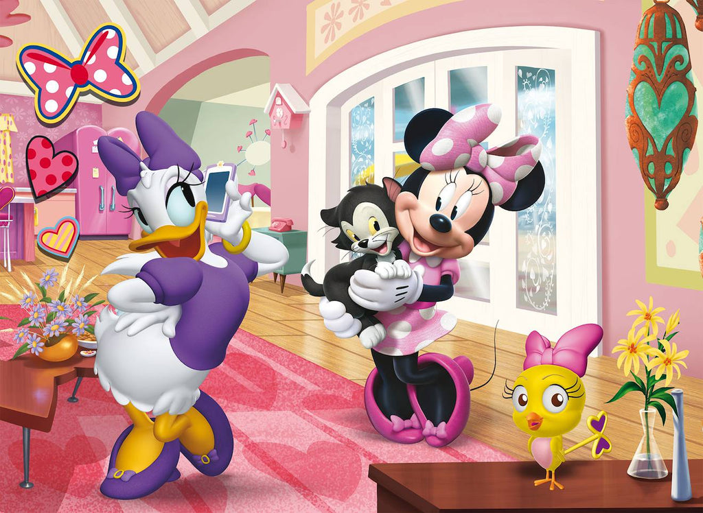 Eco-puzzle 24 pièces double face Minnie multicolore