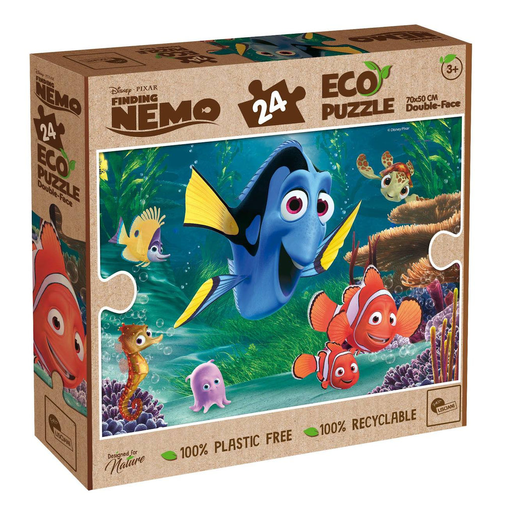 Eco-puzzle 24 pièces double face nemo multicolore