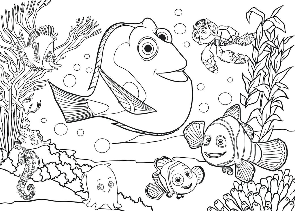 Eco-puzzle 24 pièces double face nemo multicolore