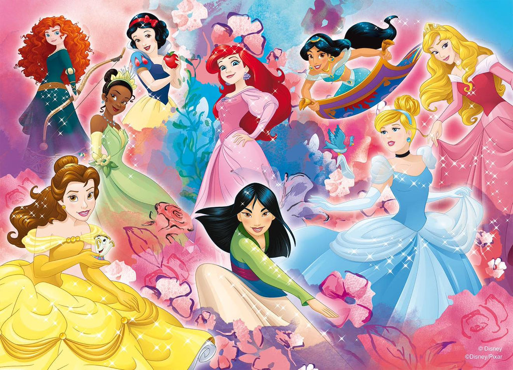 Eco-puzzle 24 pièces double face princess multicolore