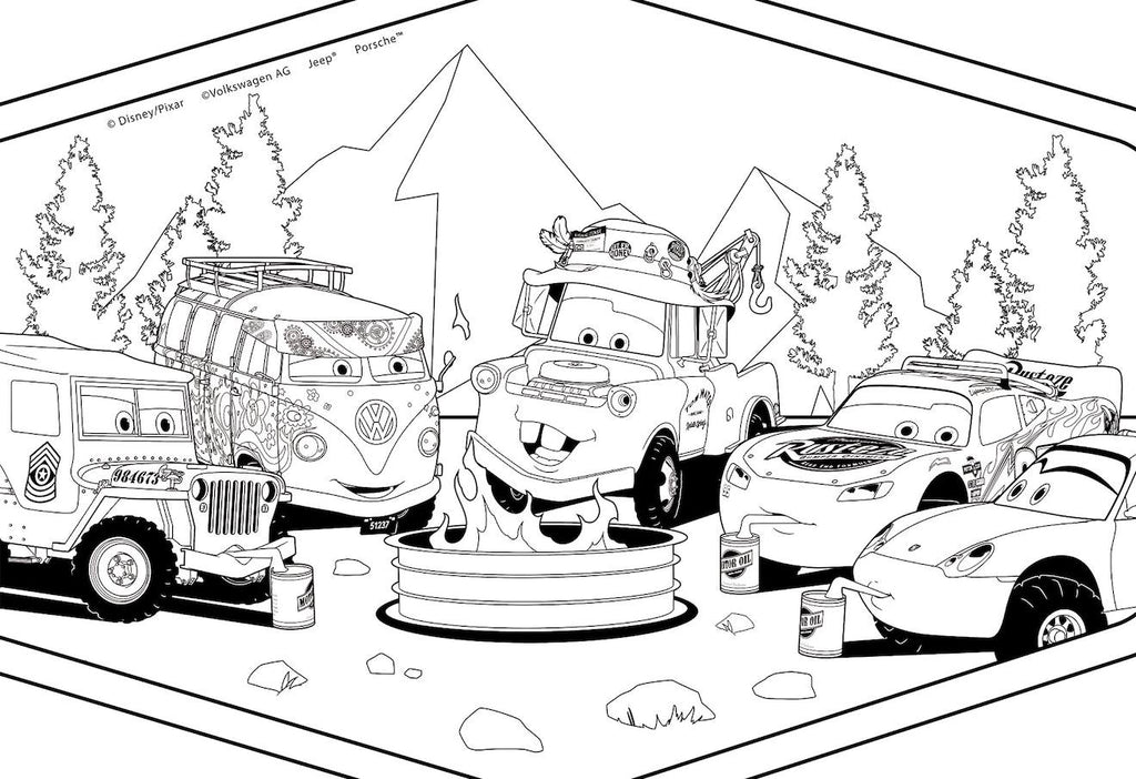 Eco-puzzle 60 pièces double face Cars multicolore