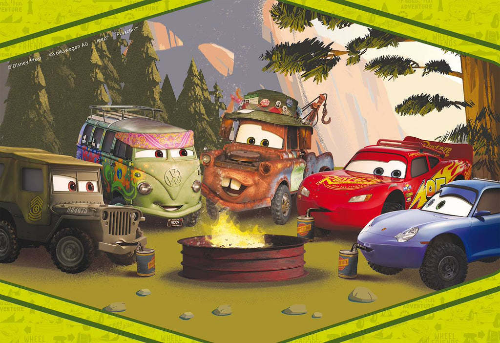 Eco-puzzle 60 pièces double face Cars multicolore