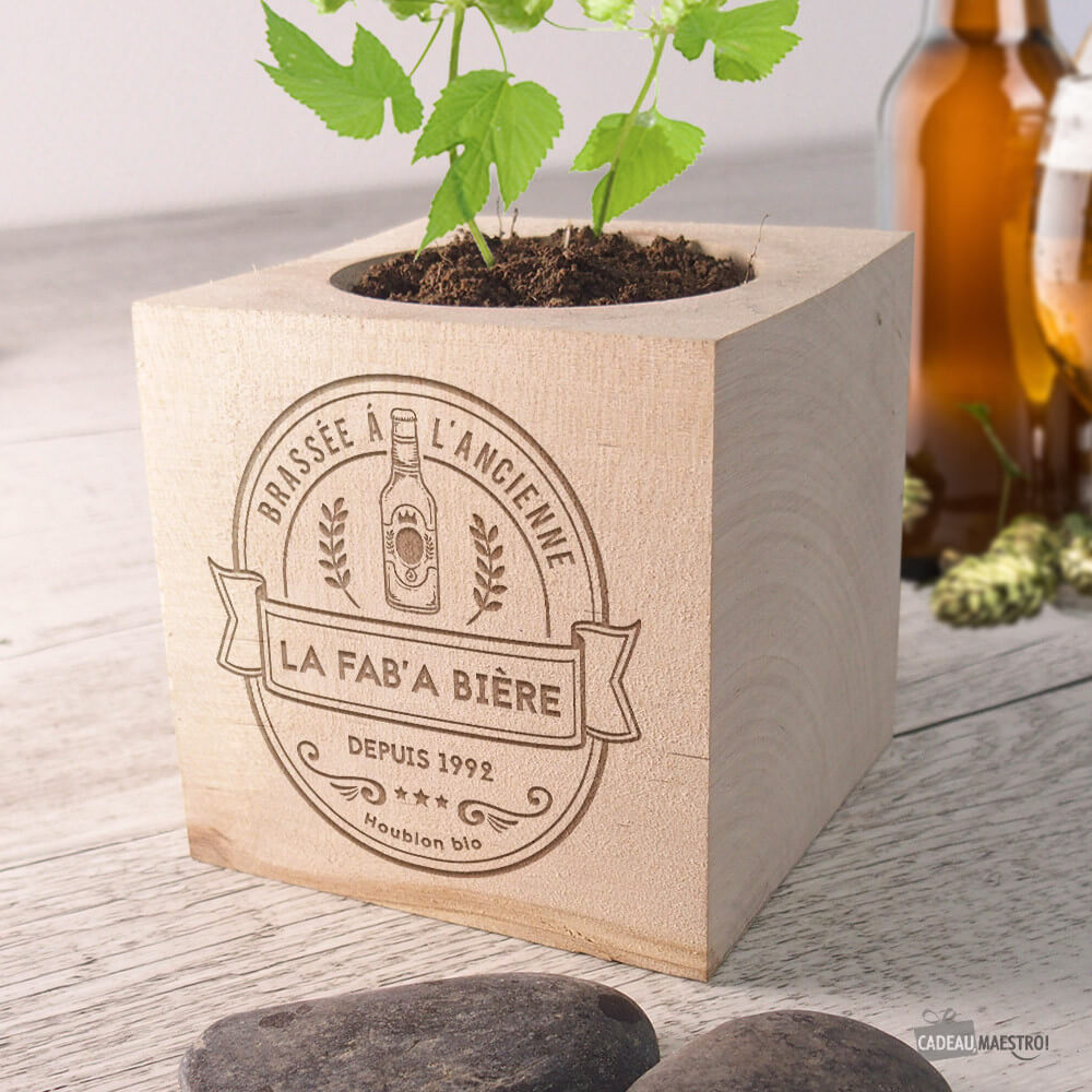 Ecocube Bière à Faire Pousser à Personnaliser Houblon - Ecocube Personnalisé