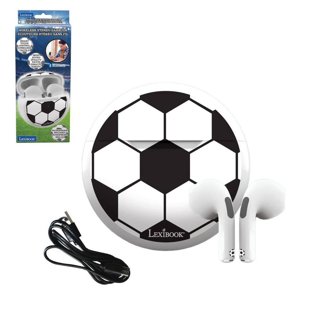 Écouteurs sans fil Bluetooth football multicolore