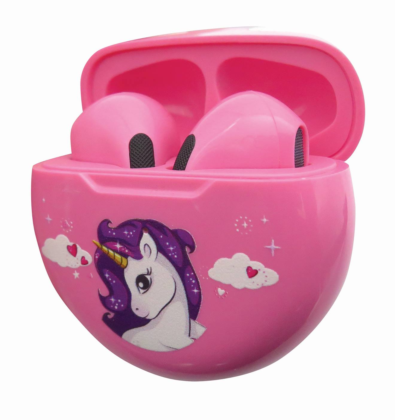 Écouteurs sans fil Bluetooth licorne multicolore