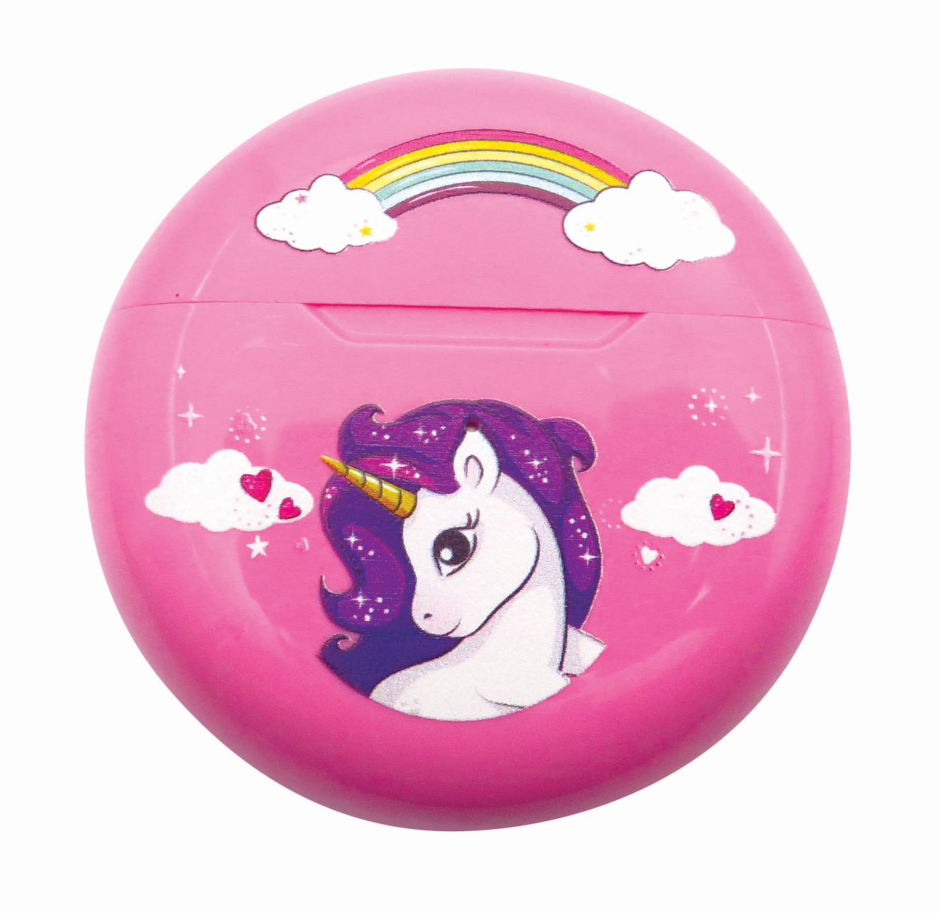 Écouteurs sans fil Bluetooth licorne multicolore