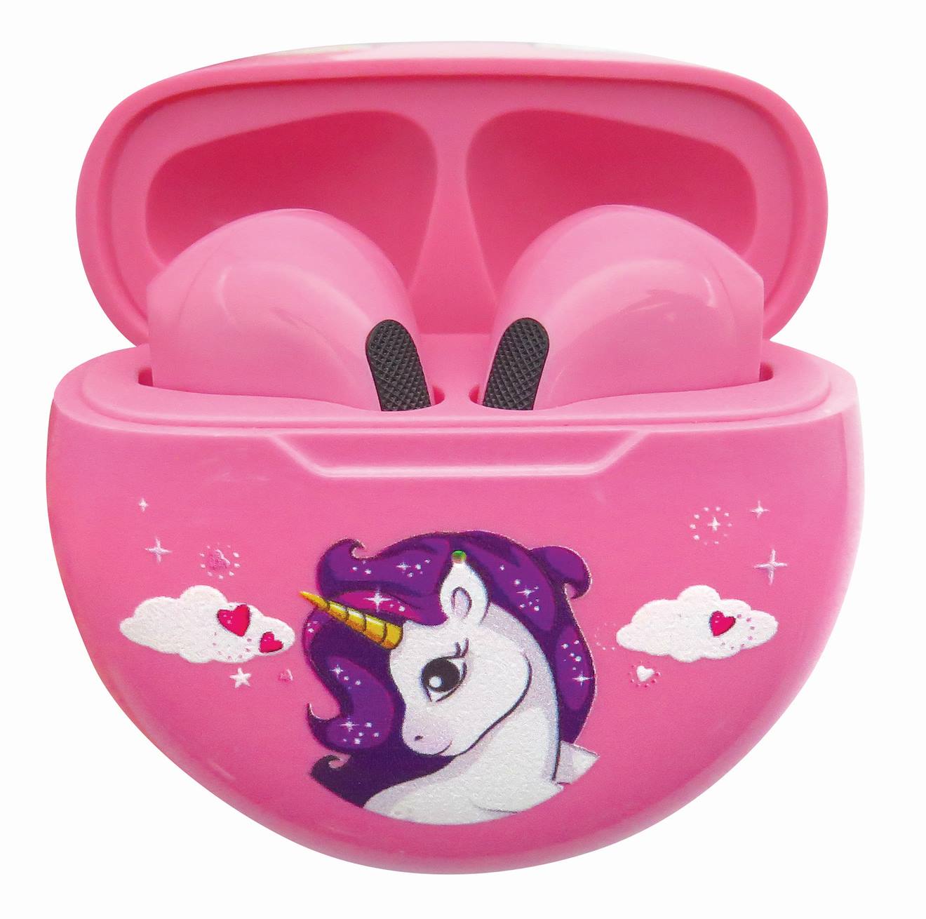 Écouteurs sans fil Bluetooth licorne multicolore