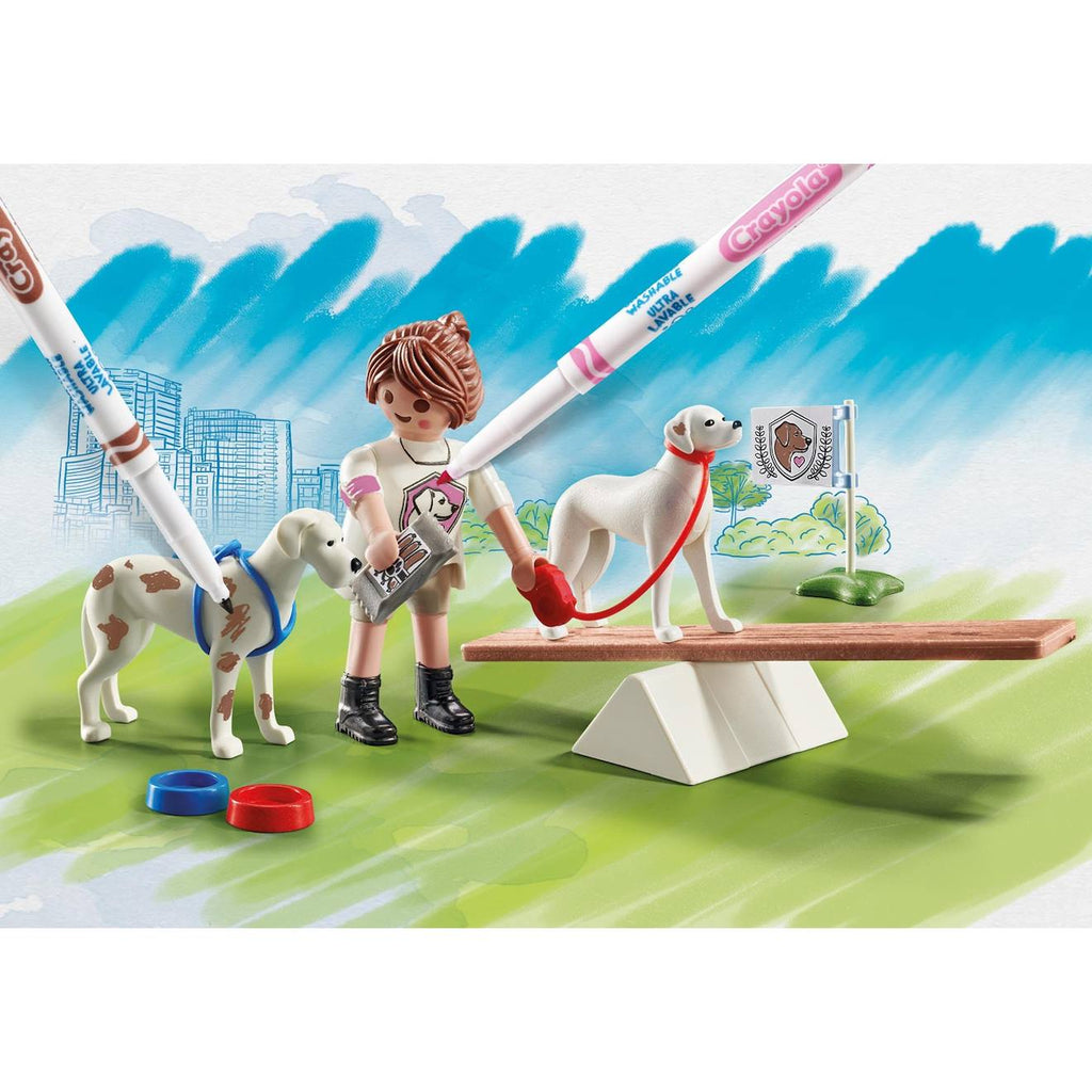 Éducatrice avec chiens 71517 multicolore
