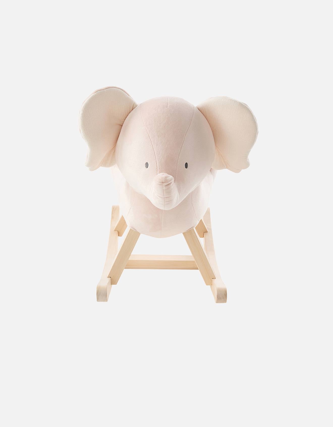 Eléphant à bascule pour bébé - bali beige