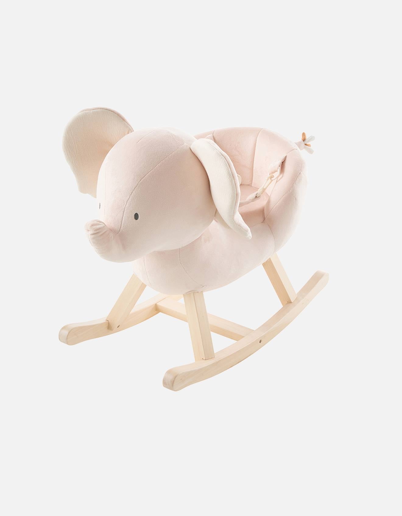 Eléphant à bascule pour bébé - bali beige