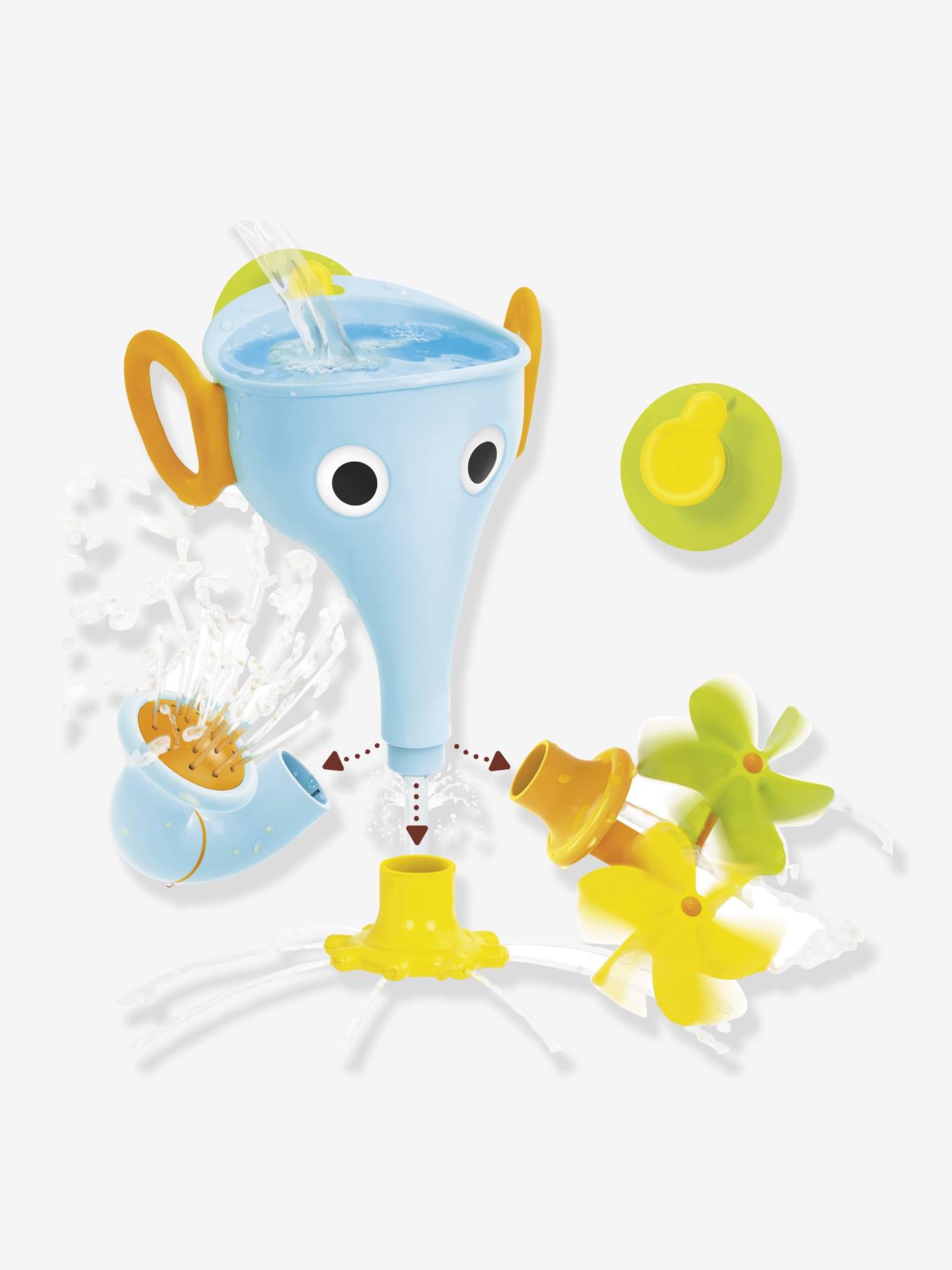 Eléphant de bain bleu
