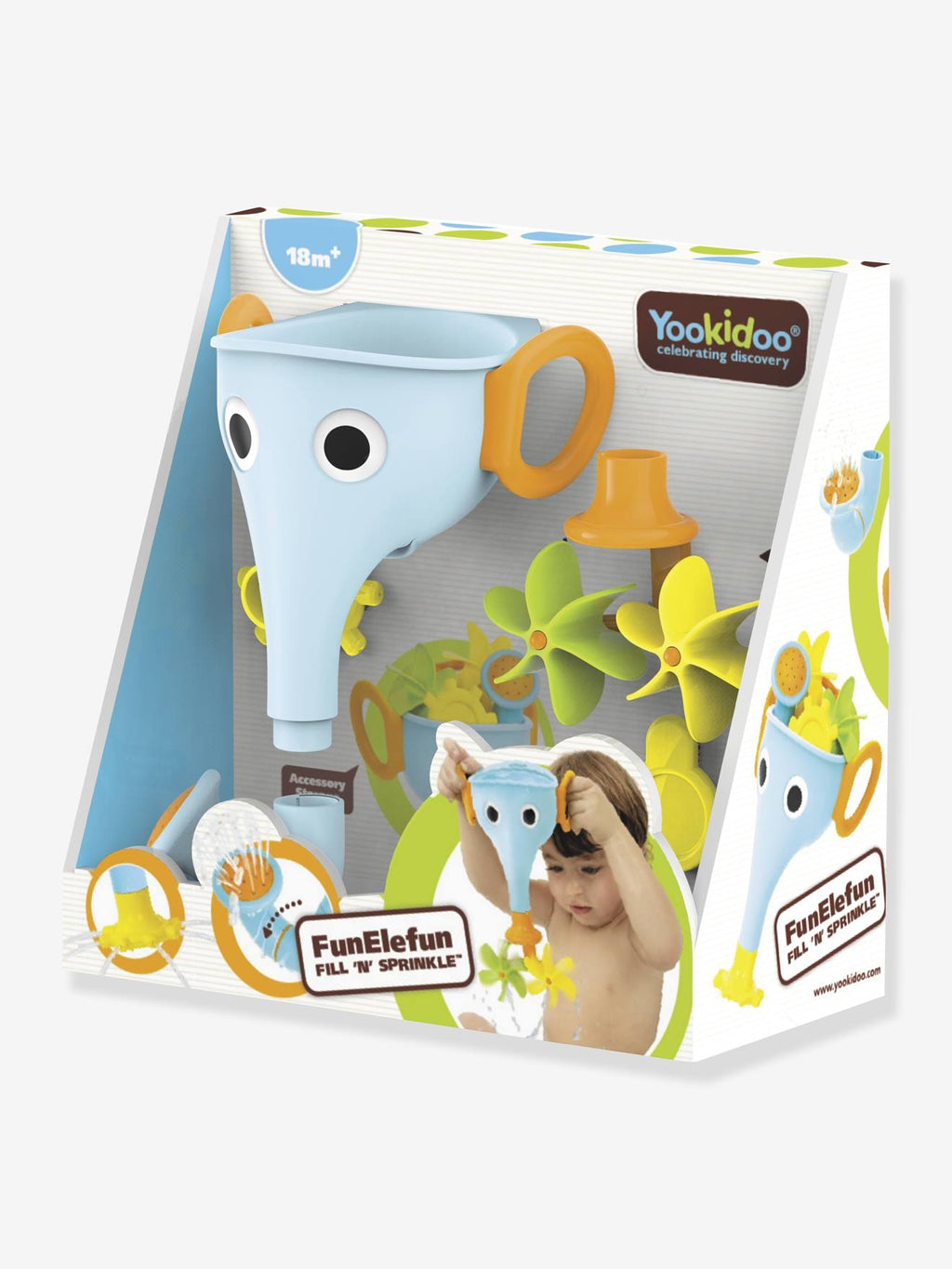 Eléphant de bain bleu