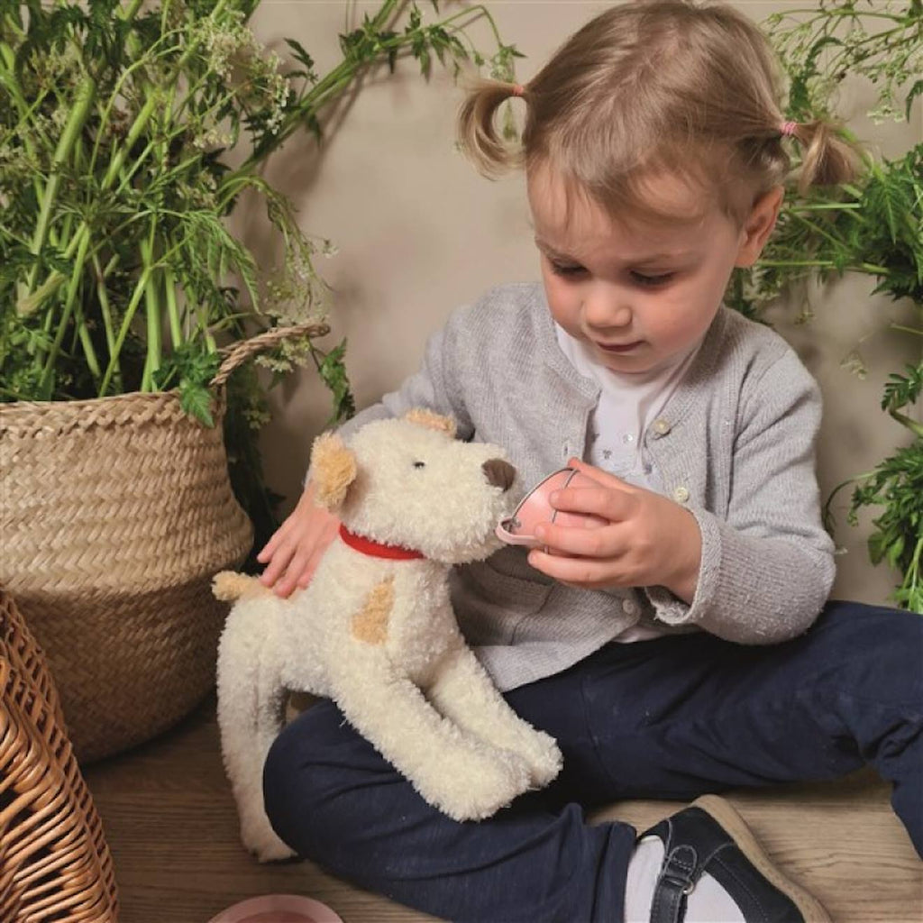 Eliot le chien en peluche beige