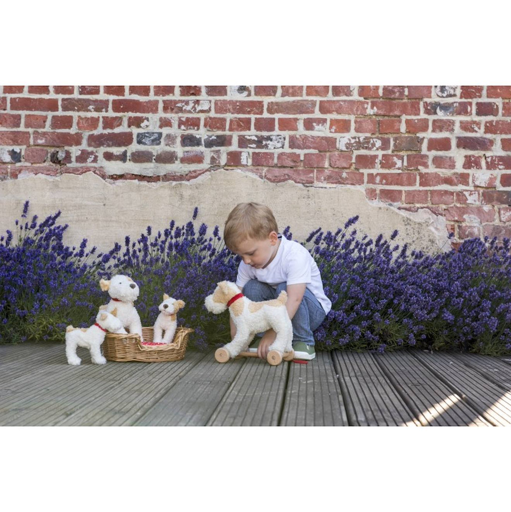 Eliot le chien en peluche beige