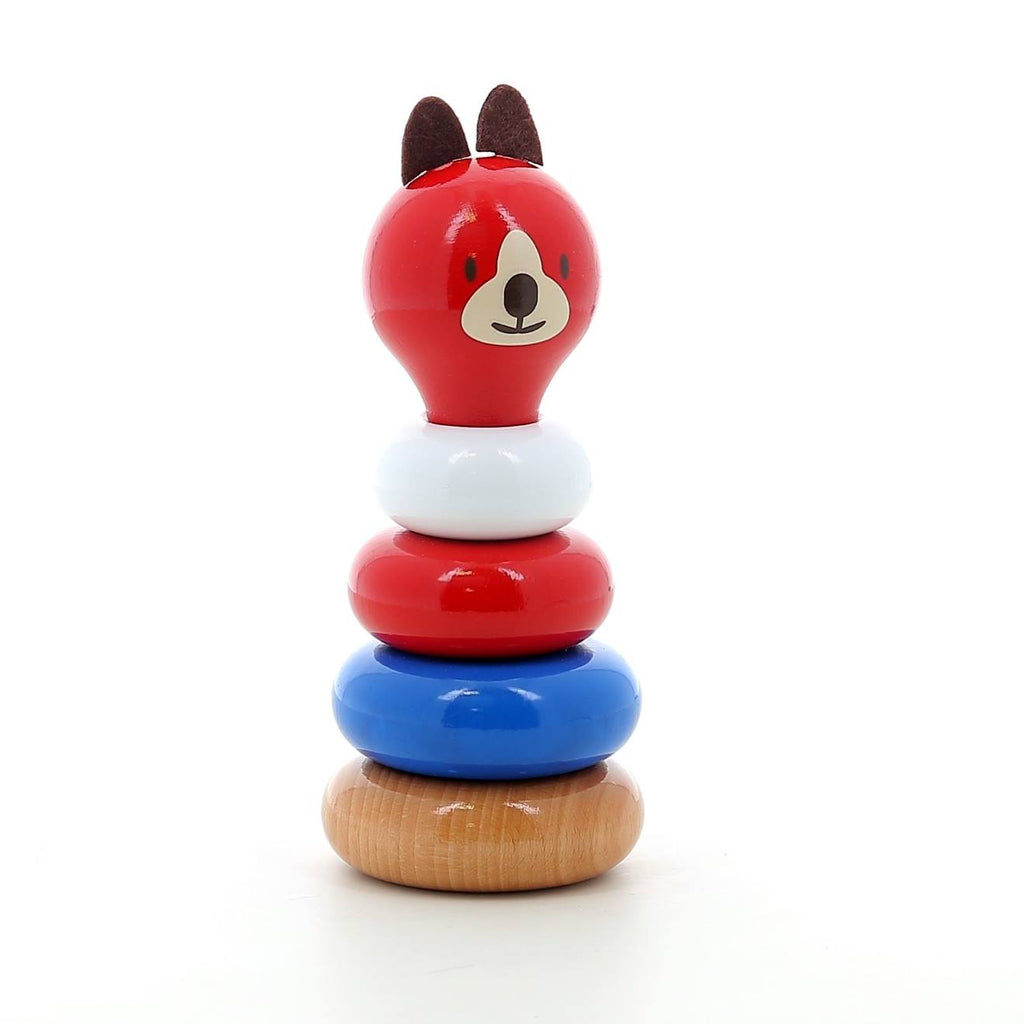 Empilable lucien le chien rouge