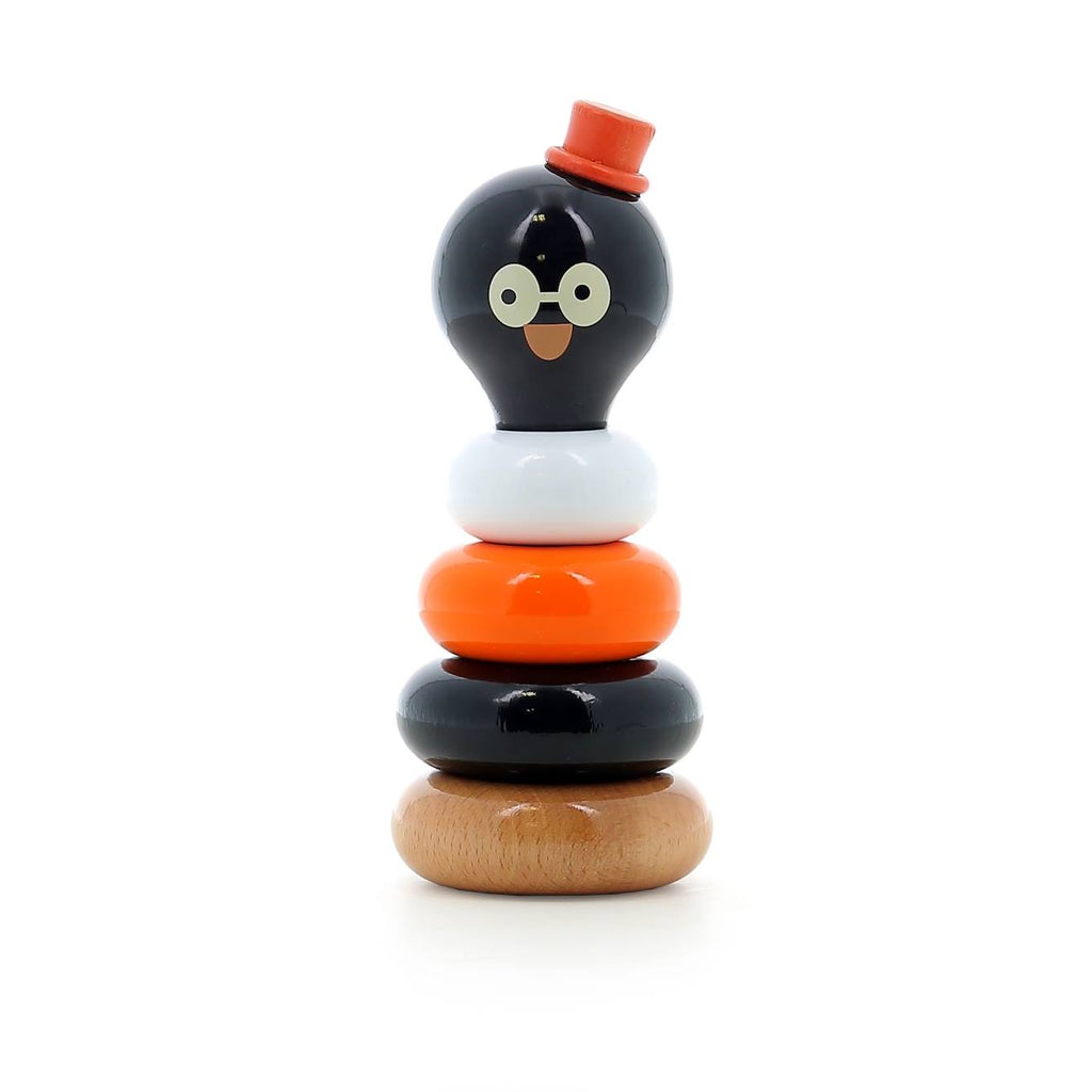 Empilable rené le pingouin noir
