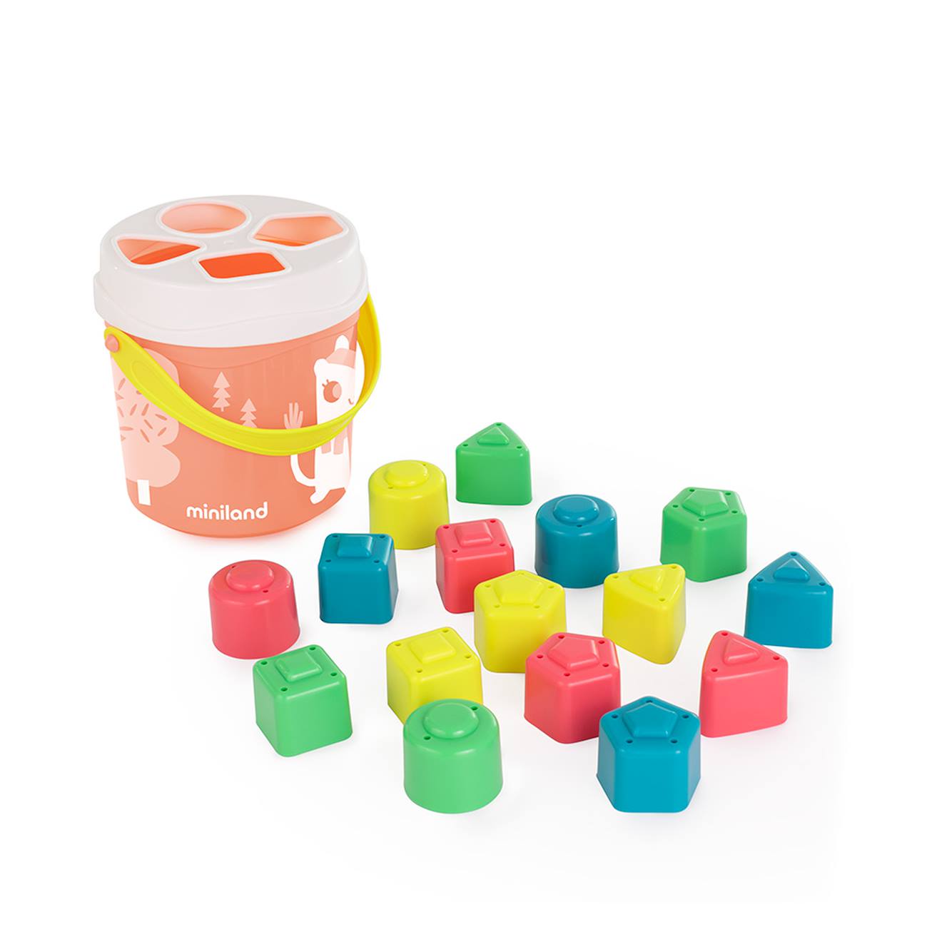 Empilables pour bébés de couleur saumon multicolore