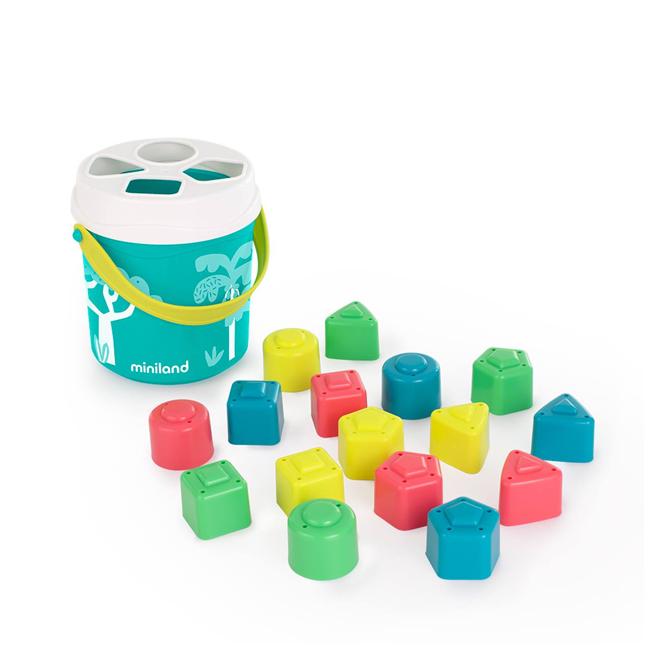 Empilables pour bébés de couleur turquoise multicolore