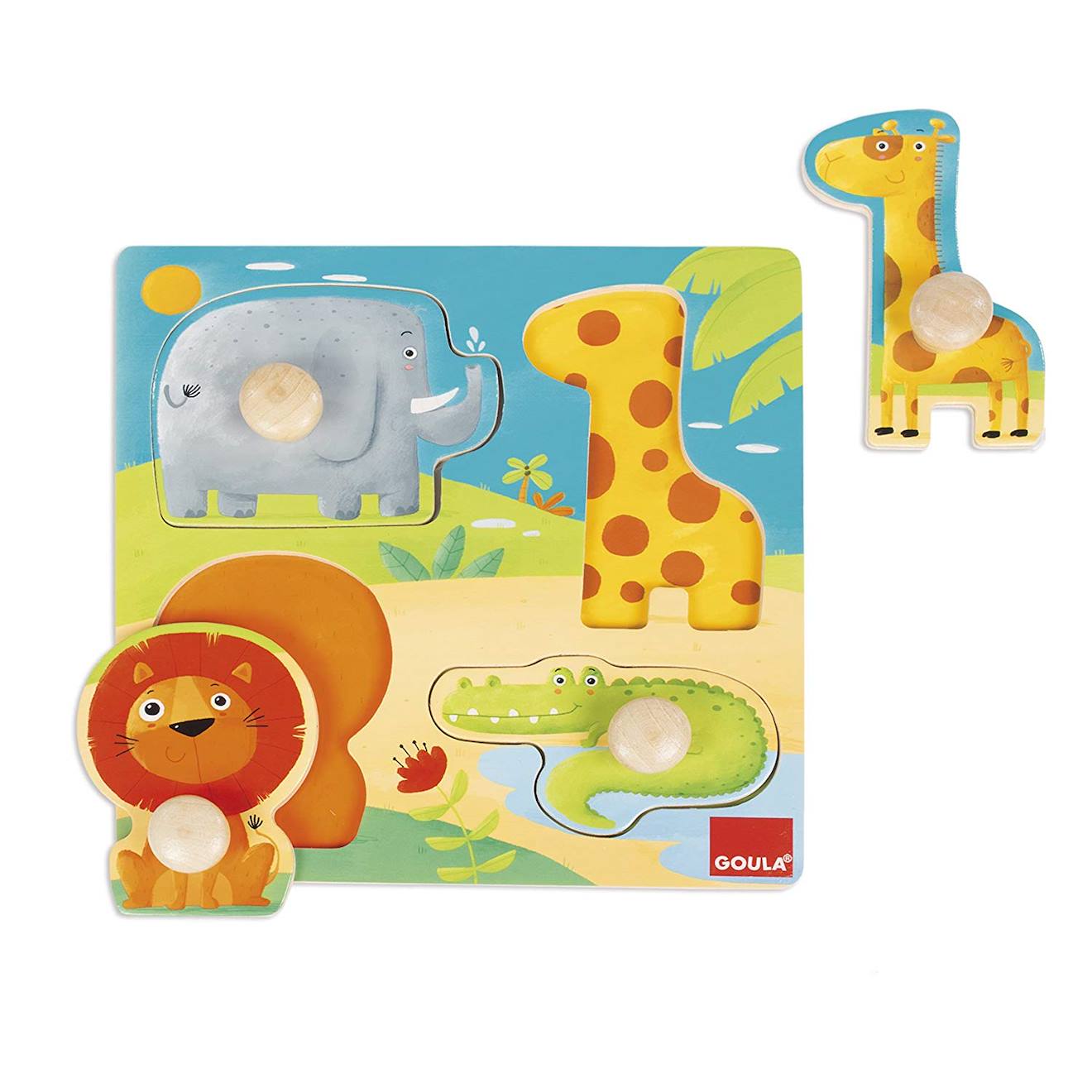 Encastrement animaux sauvages orange