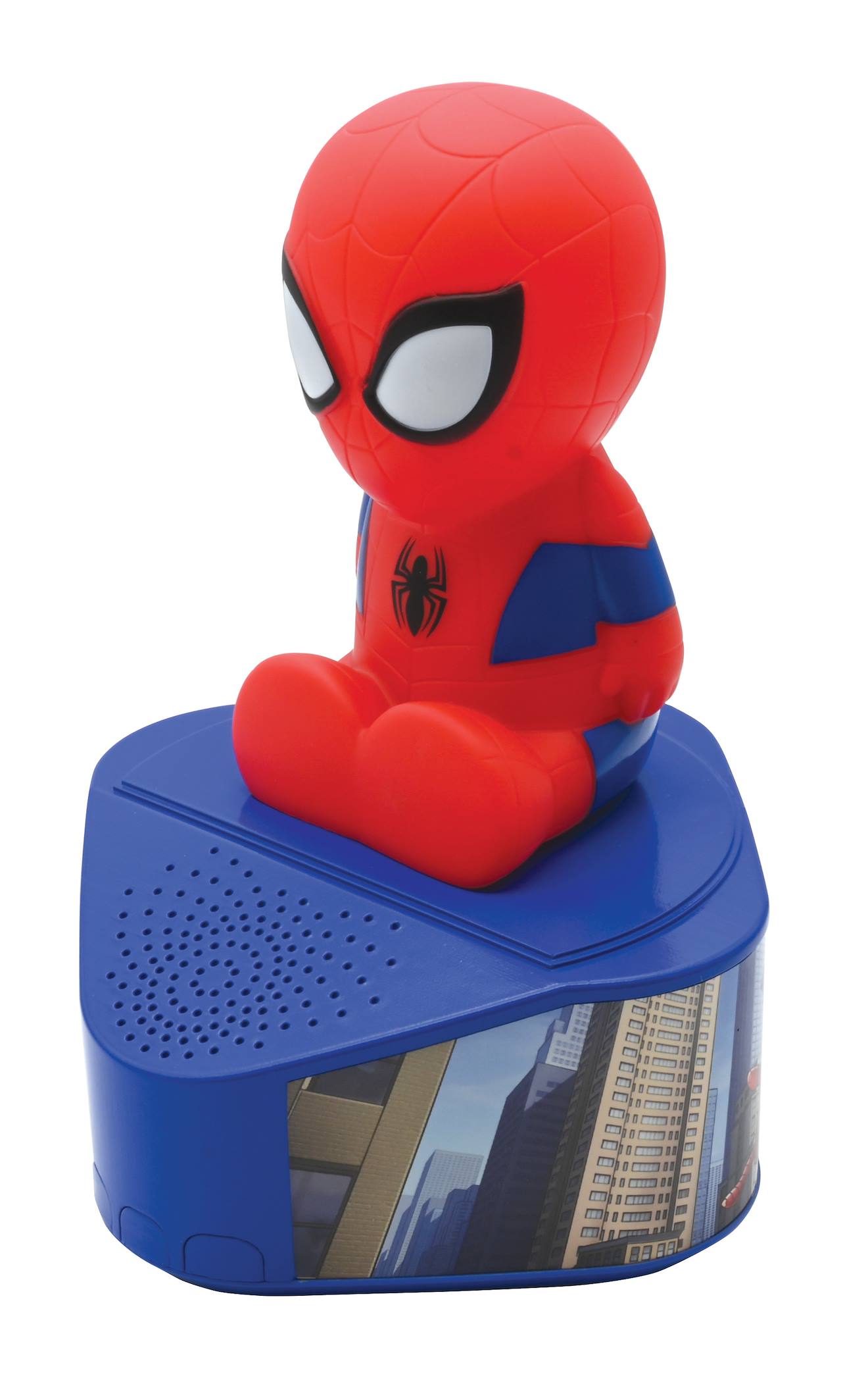 Enceinte Bluetooth avec figurine lumineuse de Spiderman multicolore