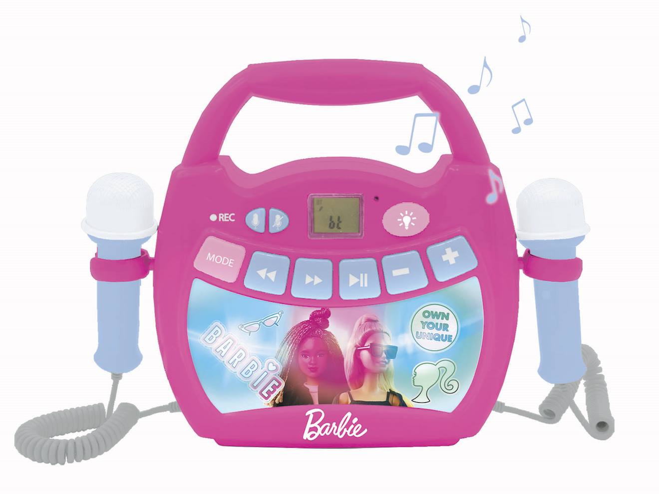 Enceinte Bluetooth Barbie avec micros multicolore