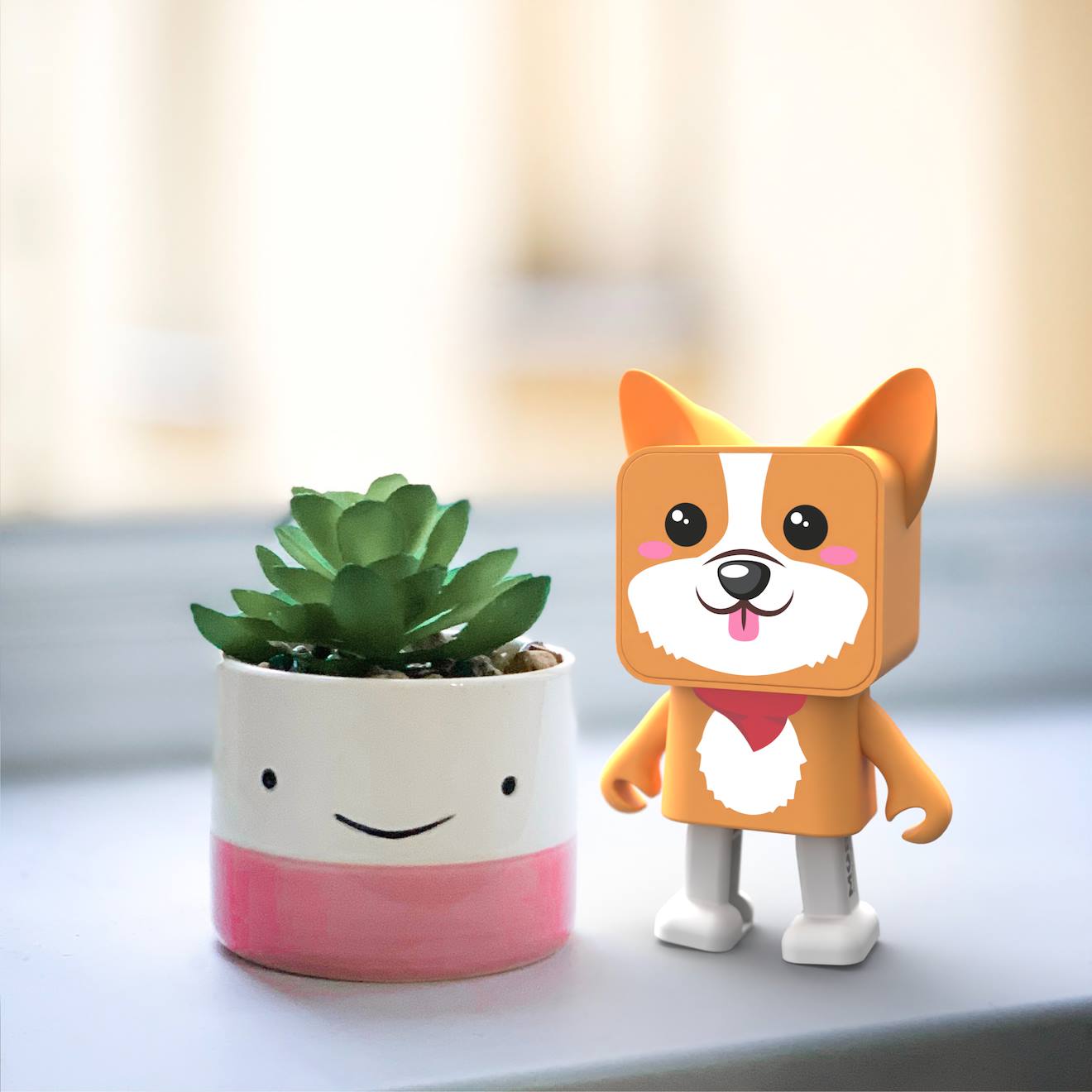 Enceinte Bluetooth dancing animal corgi multicolore