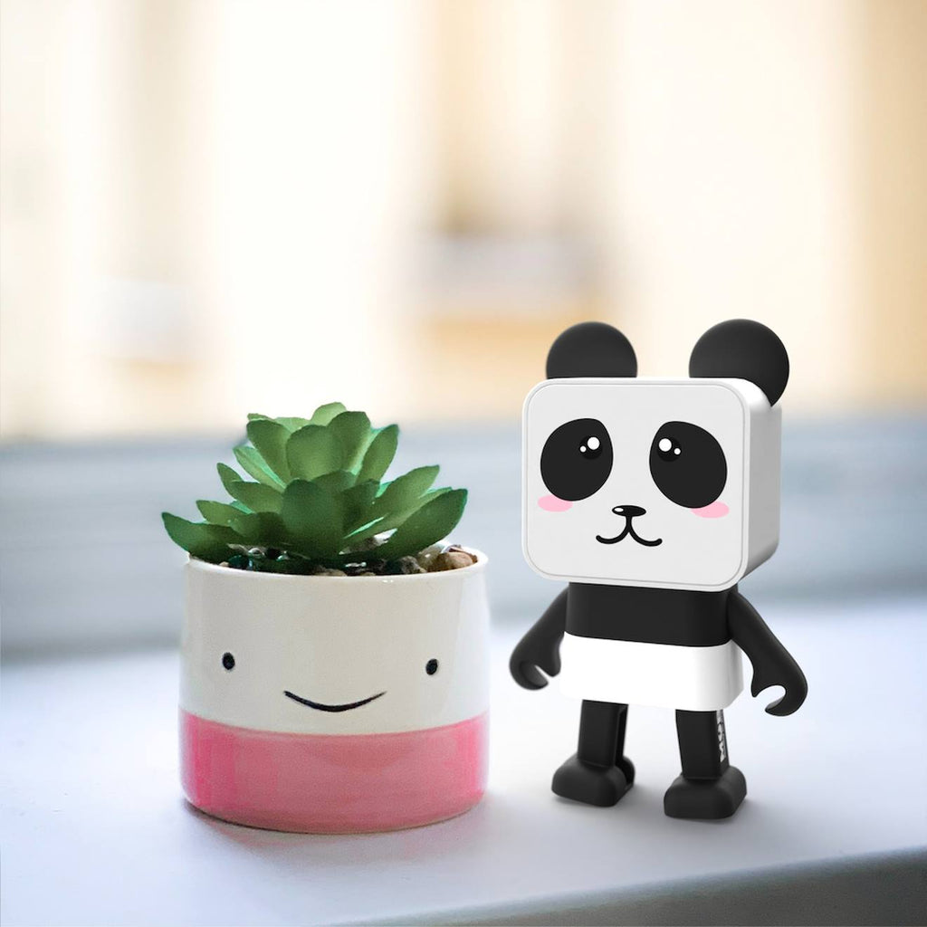 Enceinte Bluetooth dancing animal panda noir, blanc