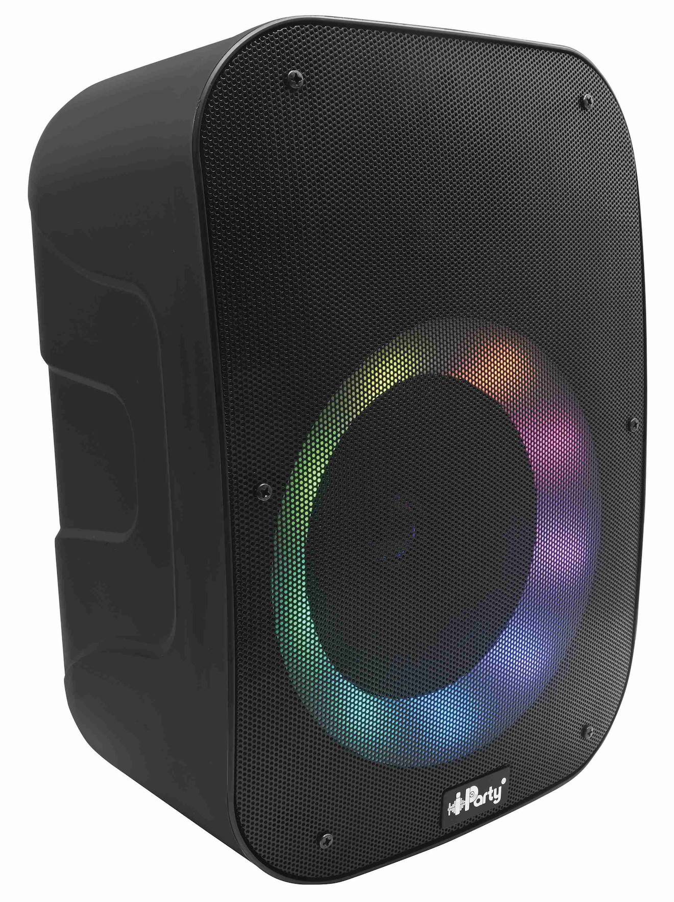 Enceinte Bluetooth iparty avec micro et effets lumineux multicolores multicolore