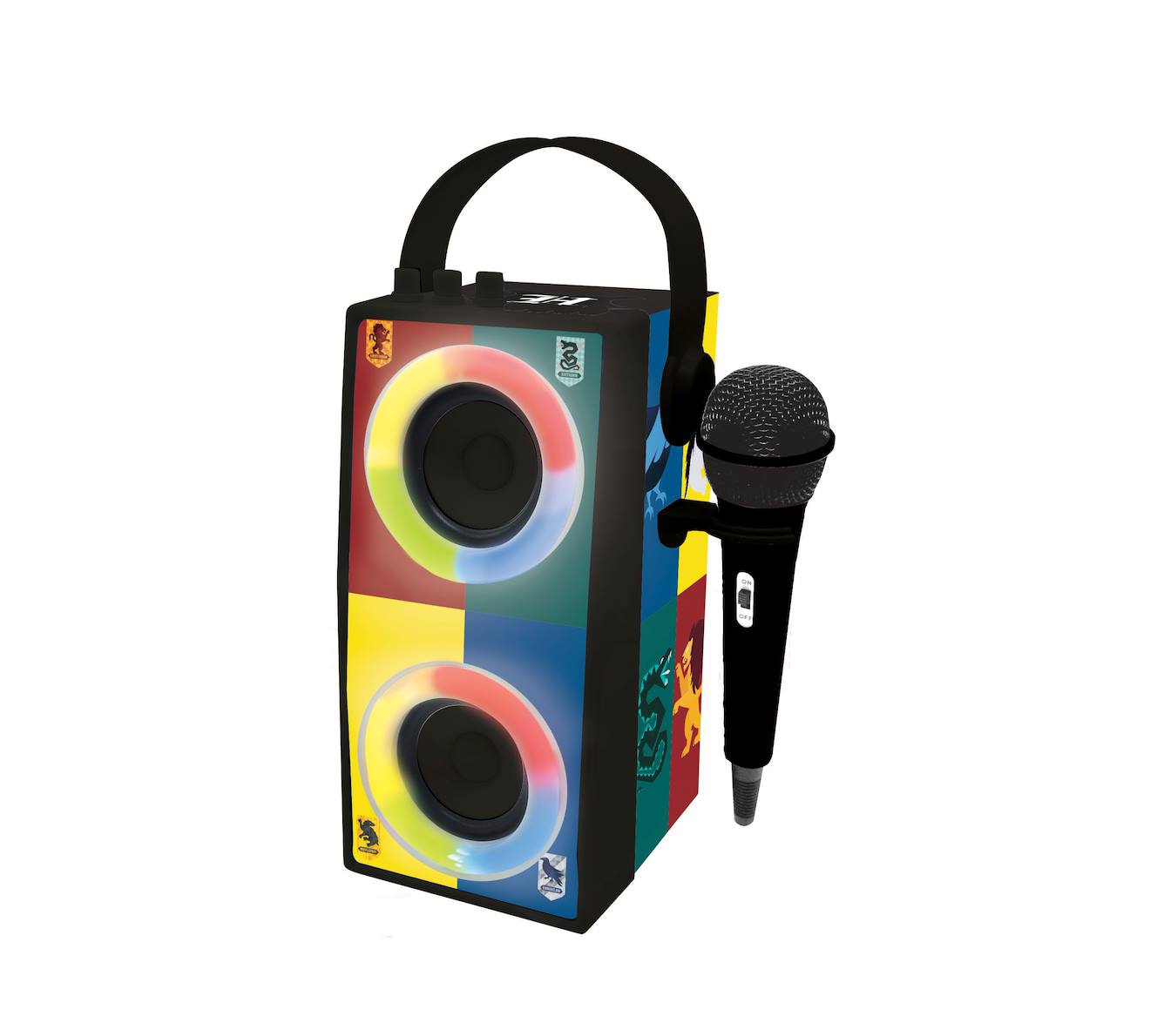 Enceinte Bluetooth portable avec micro et effets lumineux Harry Potter multicolore