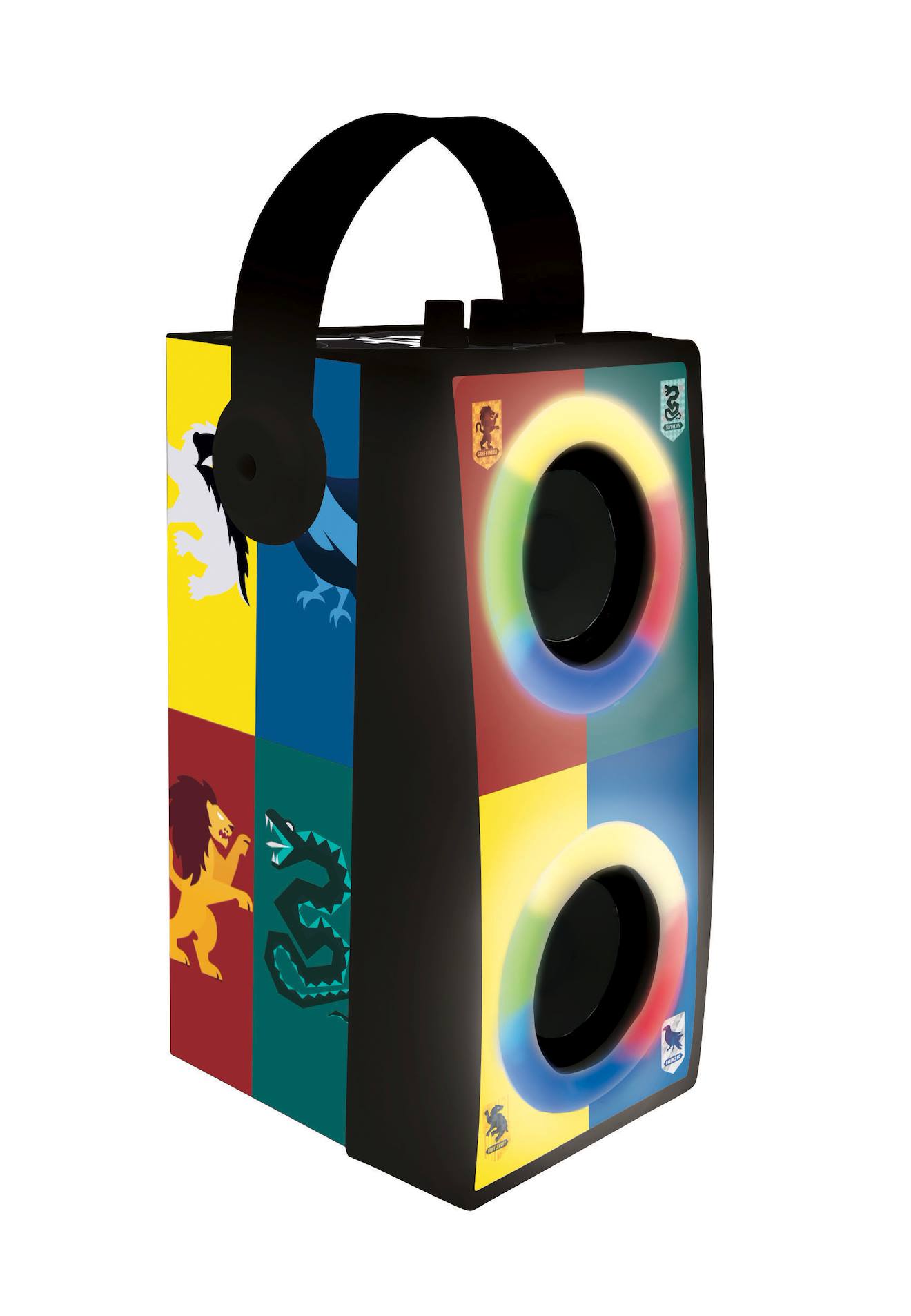 Enceinte Bluetooth portable avec micro et effets lumineux Harry Potter multicolore