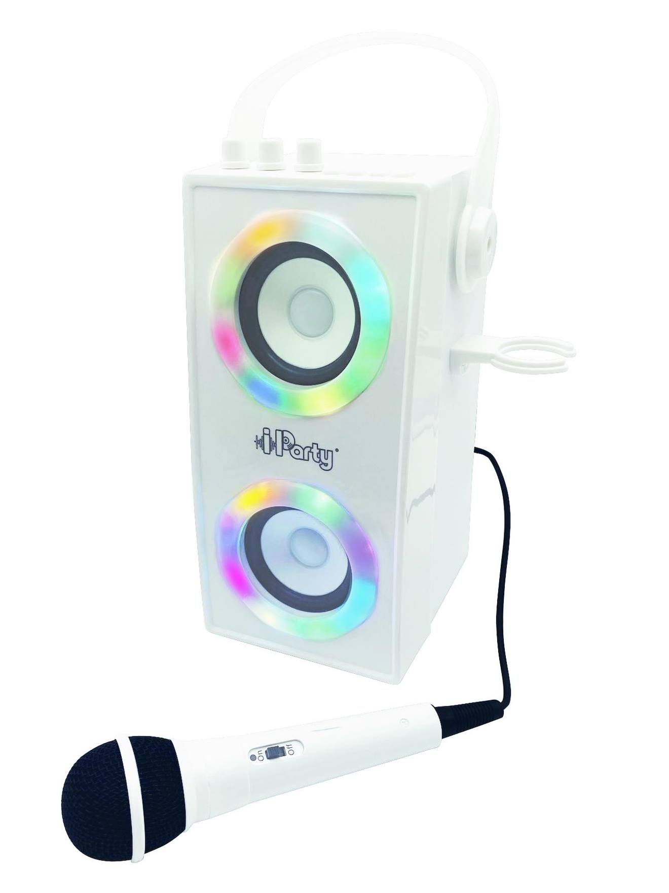 Enceinte Bluetooth portable avec micro et effets lumineux iparty multicolore