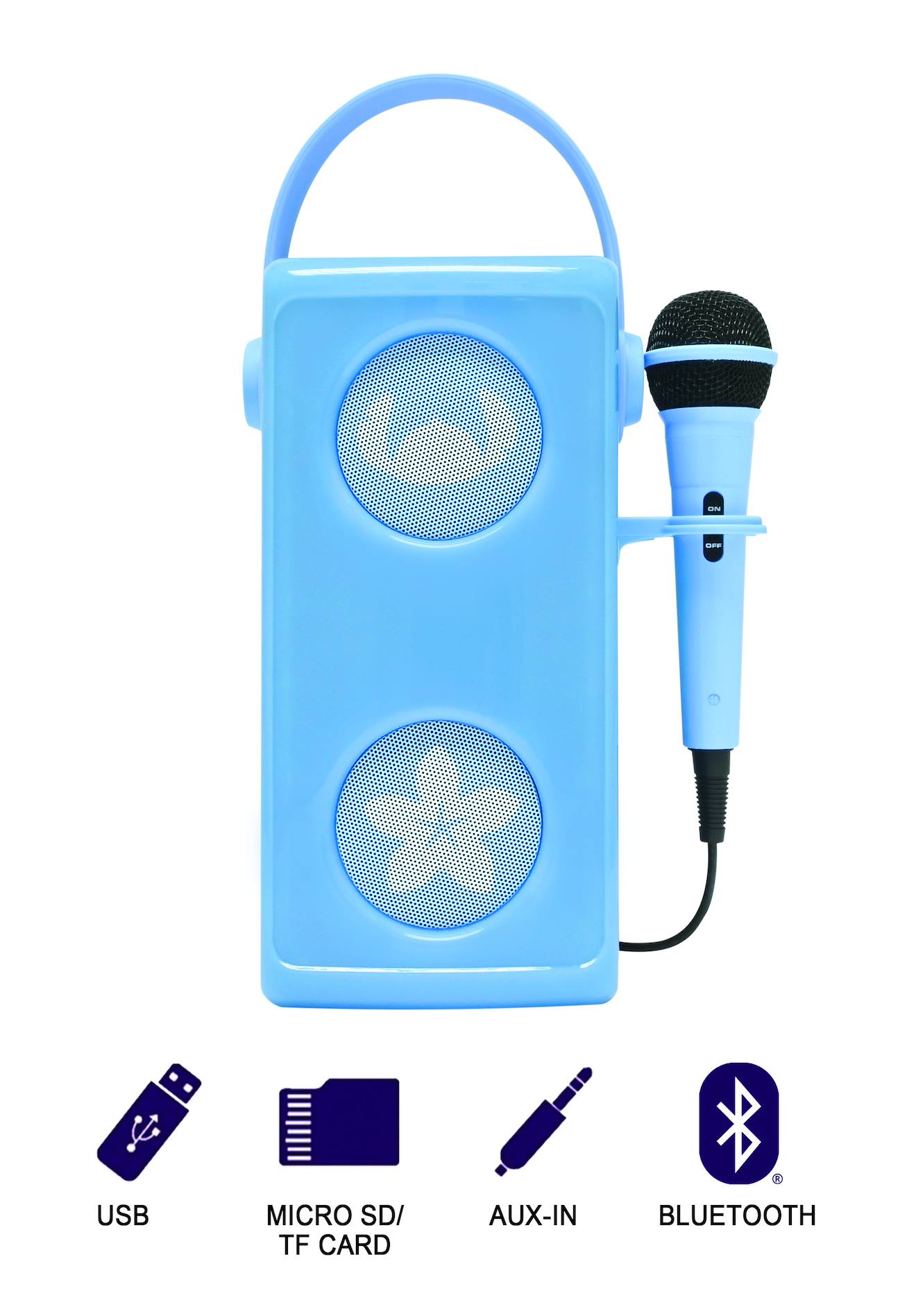 Enceinte Bluetooth portable avec micro et effets lumineux Stitch multicolore