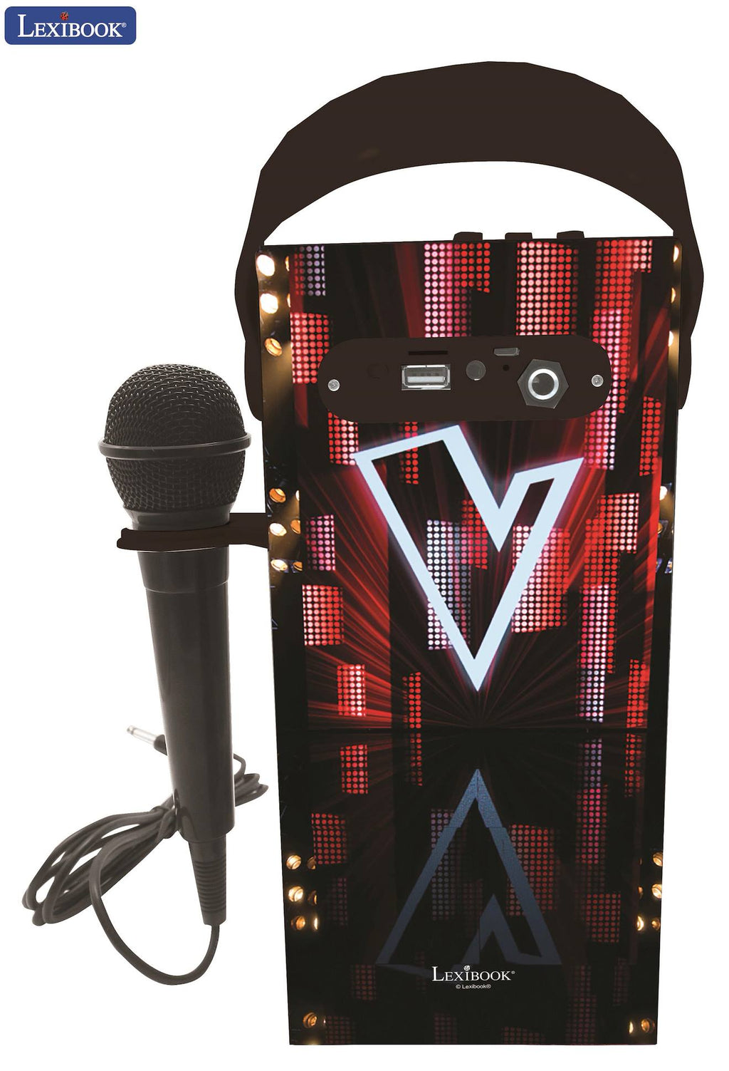 Enceinte Bluetooth portable avec micro et effets lumineux the voice multicolore