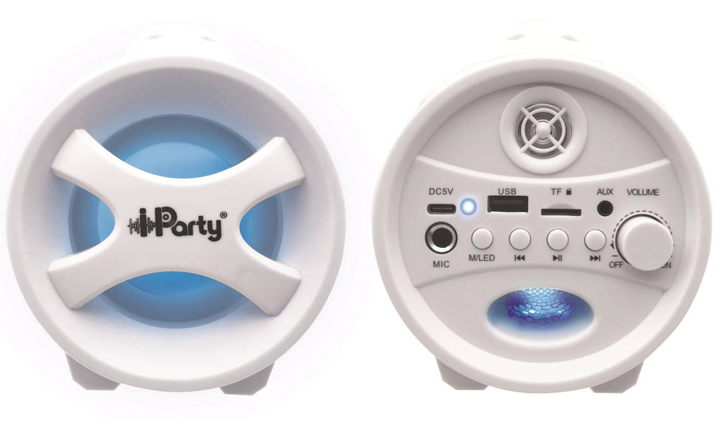 Enceinte Bluetooth sans-fil lumineuse avec micro iparty multicolore