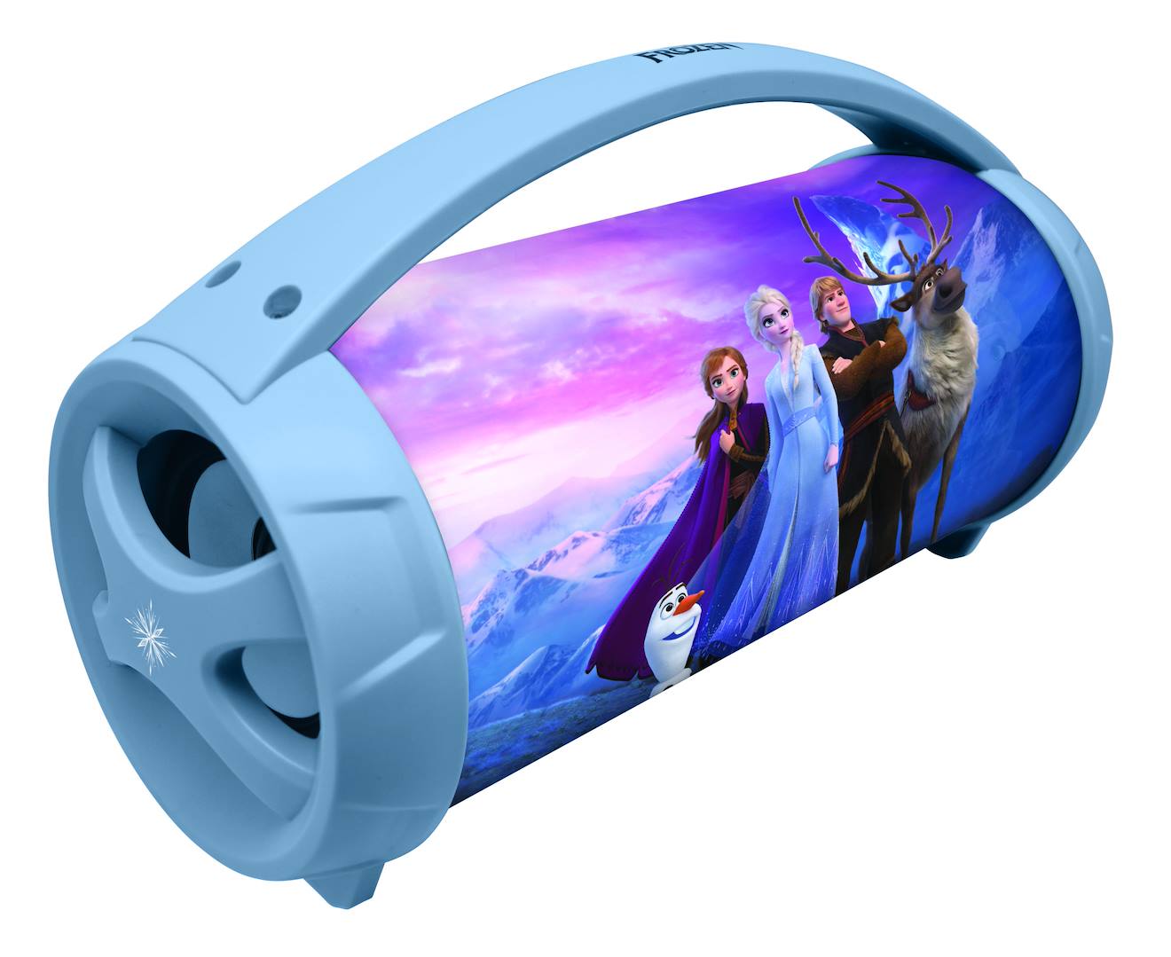 Enceinte Bluetooth sans-fil lumineuse avec micro La Reine des Neiges multicolore
