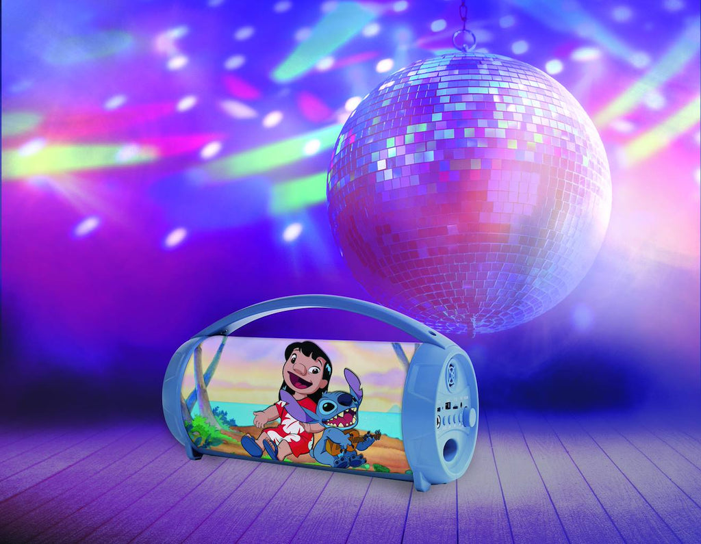 Enceinte Bluetooth sans-fil lumineuse avec micro Stitch multicolore