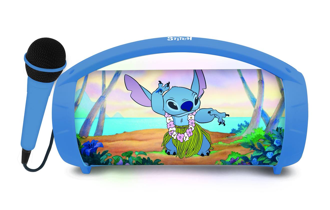 Enceinte Bluetooth sans-fil lumineuse avec micro Stitch multicolore