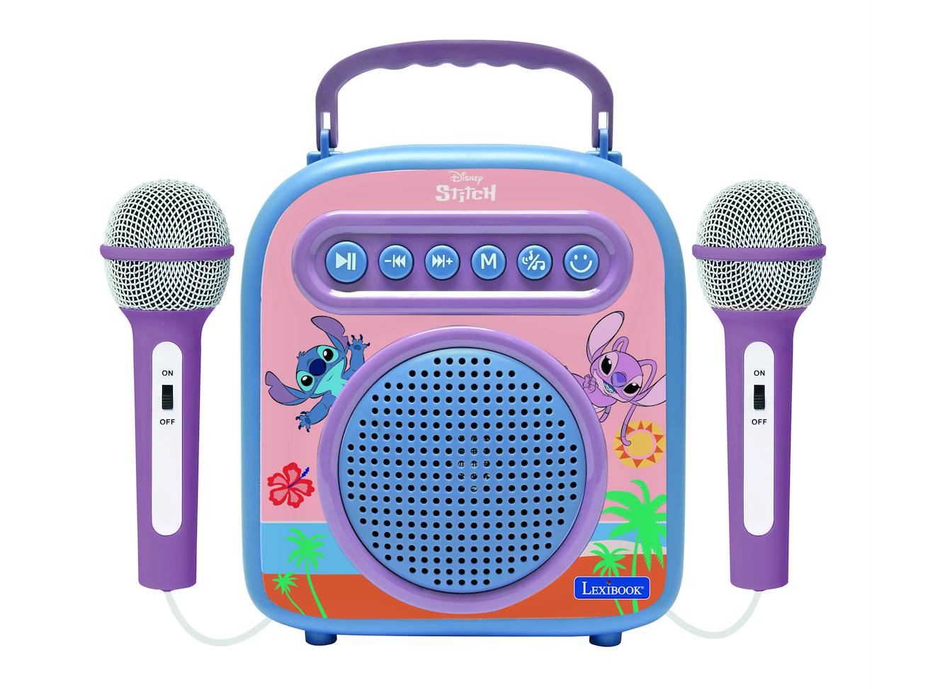 Enceinte Bluetooth Stitch avec 2 micros, sans-fil multicolore