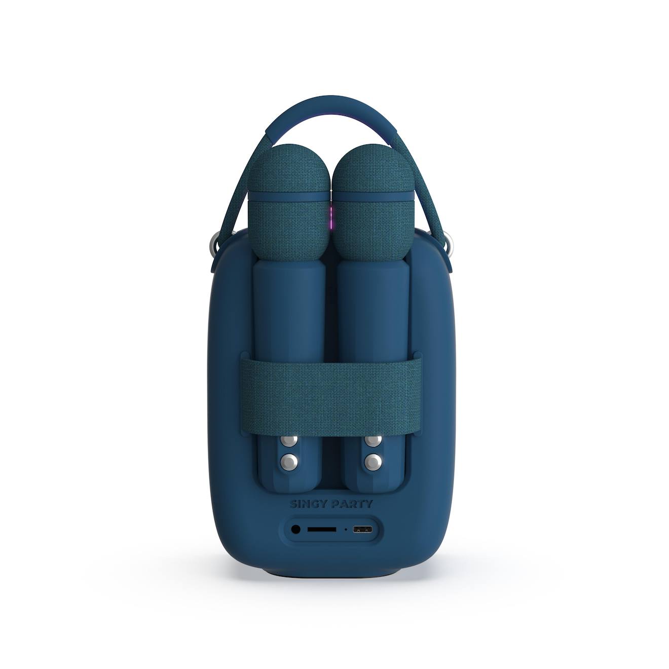 Enceinte & karaoké lumineuse - singy party bleu navy bleu