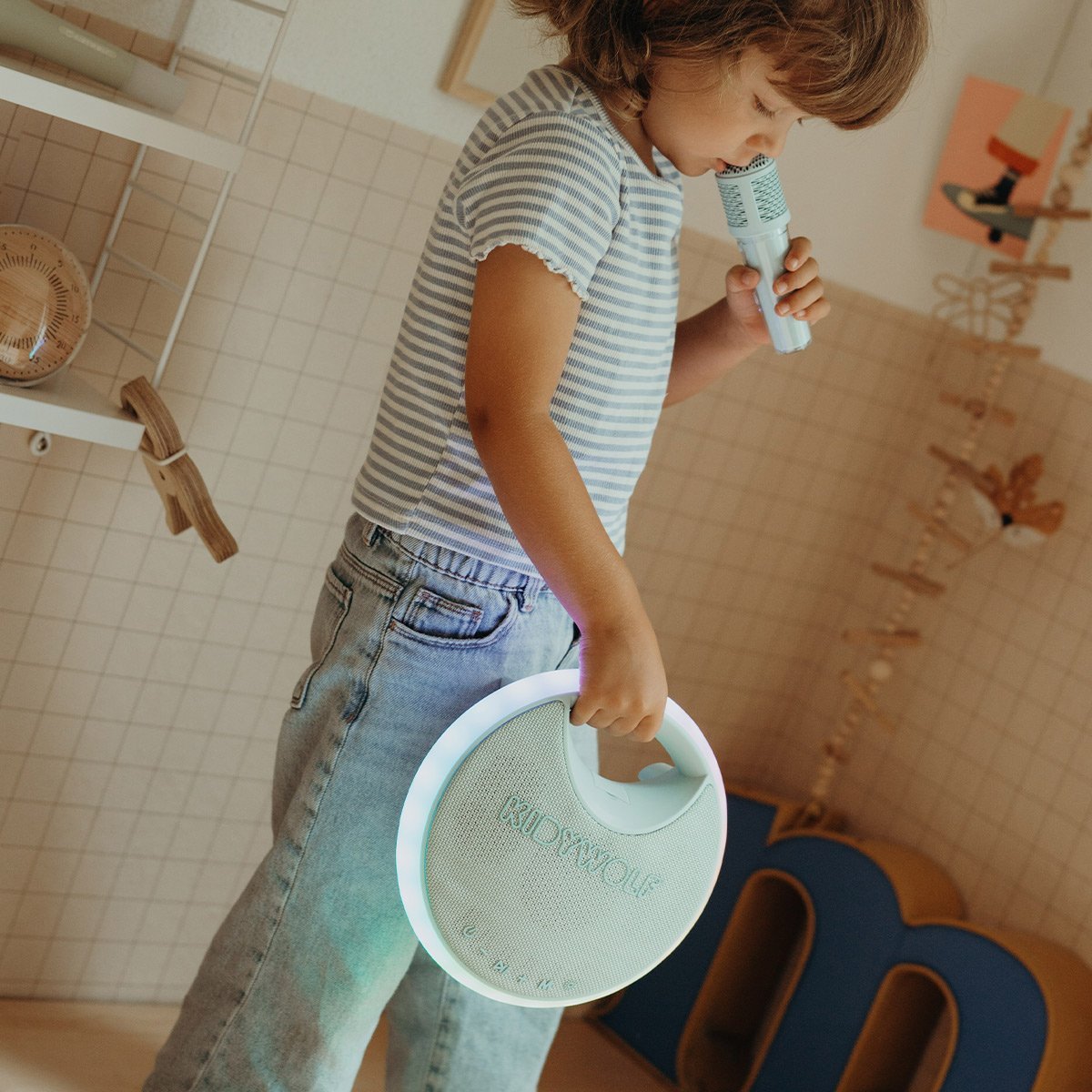 Enceinte karaoké portable pour enfants Kidykaroke - Kidywolf