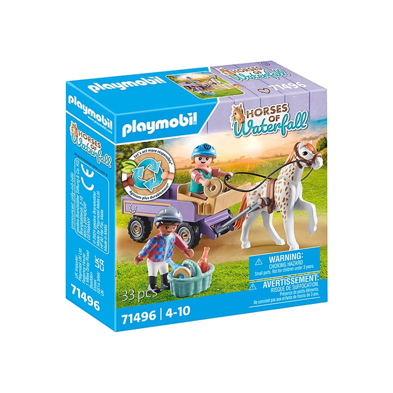Enfants avec calèche et poney 71496 multicolore