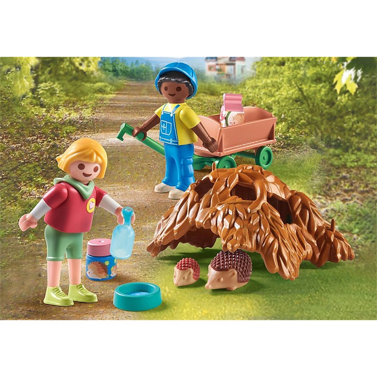 Enfants avec famille de hérissons 71512 multicolore
