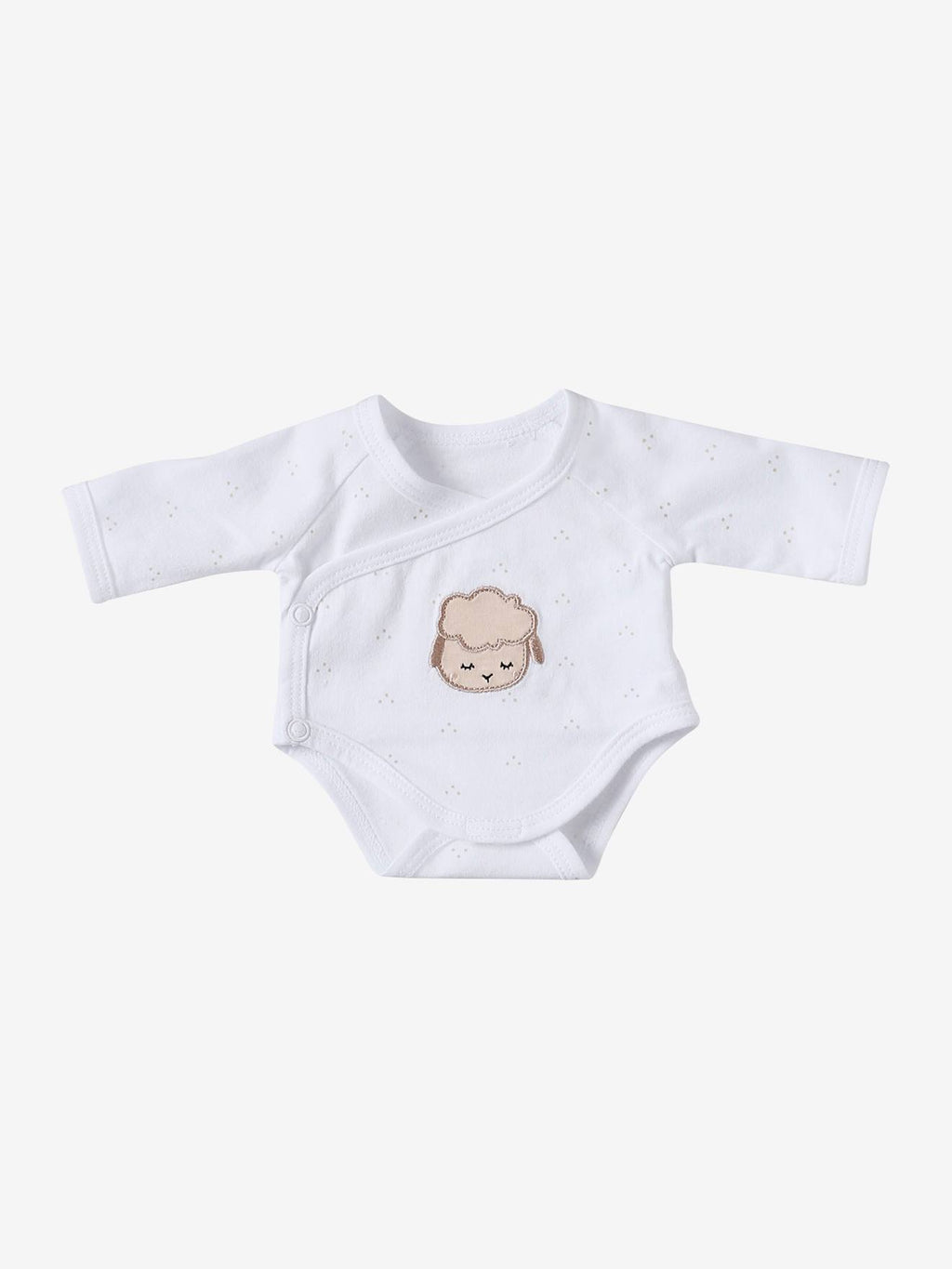 Ensemble 3 pièces vêtements pour poupon beige