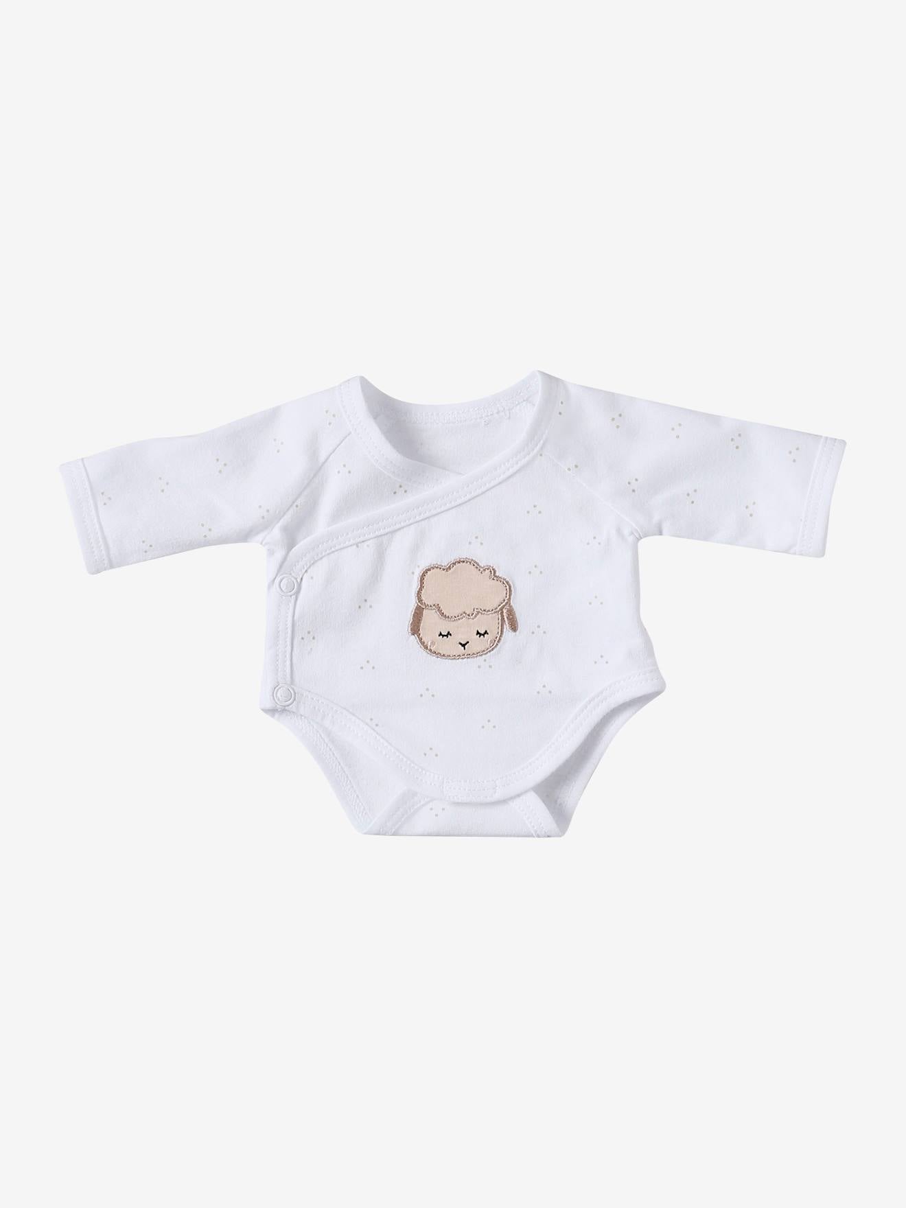 Ensemble 3 pièces vêtements pour poupon beige
