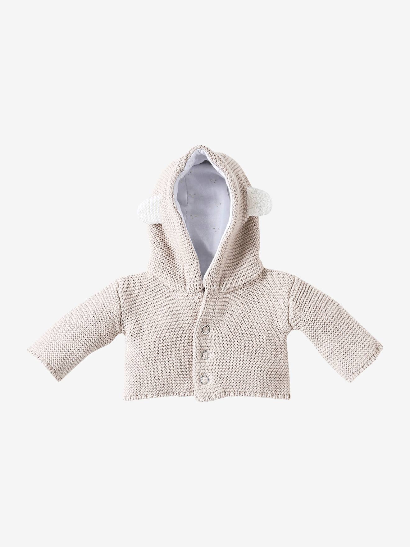 Ensemble 3 pièces vêtements pour poupon beige
