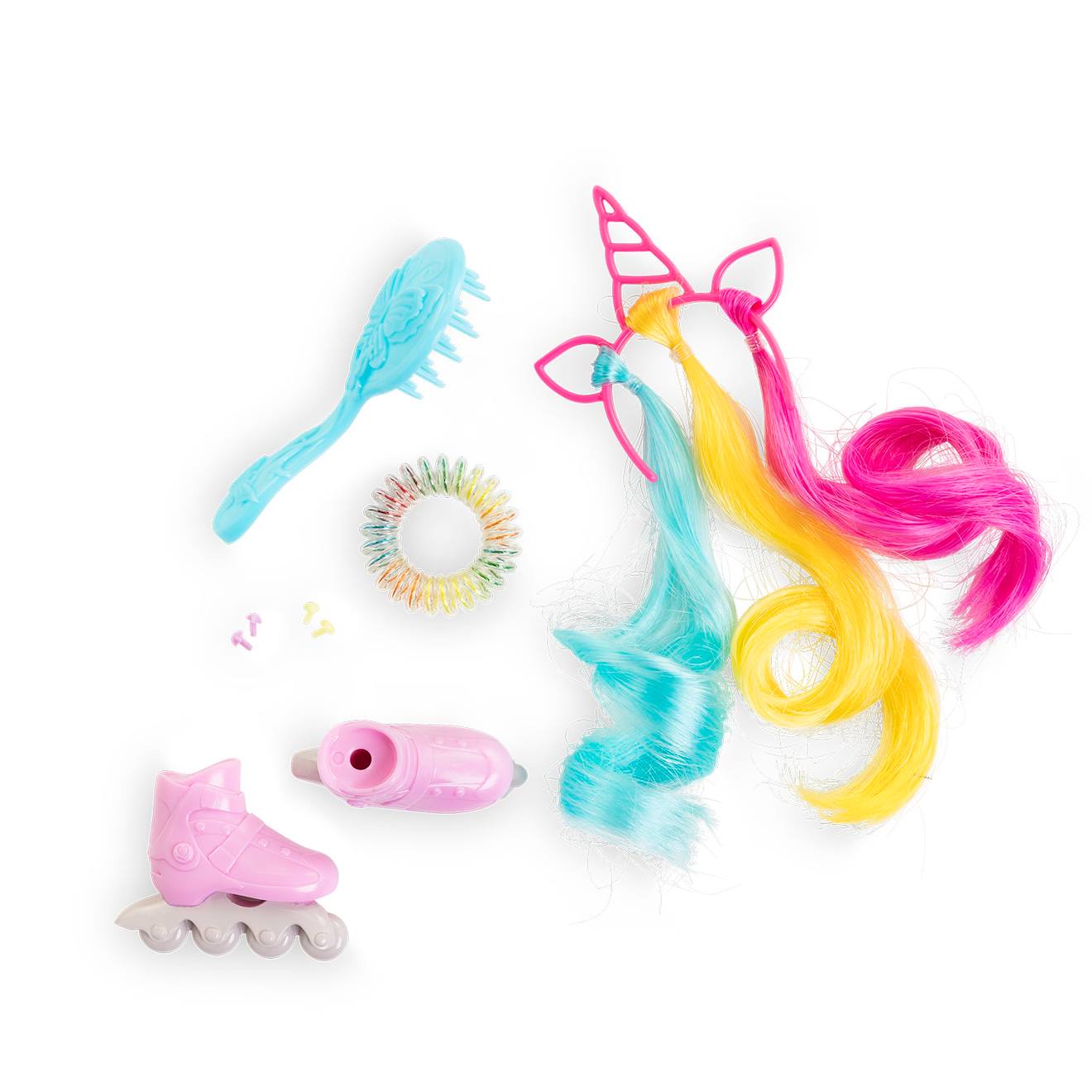 Ensemble accessoires coiffure arc-en-ciel pour poupée Corolle girls multicolore