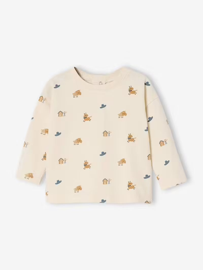 Ensemble bébé salopette en velours + T-shirt – Caramel - Vertbaudet