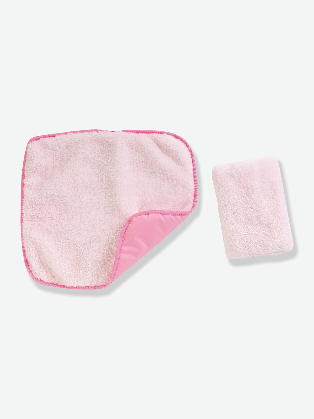 Ensemble couffin peluche pour poupon 36/42 cm rose